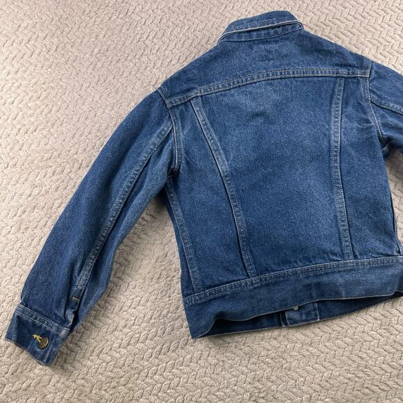 Vintage Trucker Jacket Lee Denim Youth size 10 Union Made In USA Retro 90’s 80’s - Picture 8 of 16